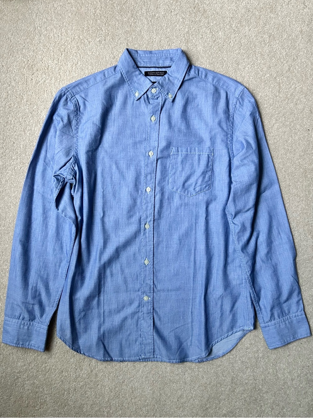 NWOT Banana Republic Custom 078 Wash Camden Fit Button Down Shirt